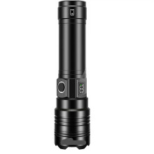Rechargeable Flashlights 2000 High Lumens Long Range, Powerful Multifunctional Strong Flash Lights(Black)
