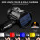 Rechargeable Spotlight, Handheld Hunting Flashlight Led Spot Light with Cob Light and Solar Panels(Black) 6
