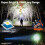Rechargeable Flashlights 2000 High Lumens Long Range, Powerful Multifunctional Strong Flash Lights(Black) 2