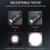 Handheld Flashlight Rechargeable LED Tactical Flashlight with 5 Modes Waterproof for Camping Hiking(Black) 2
