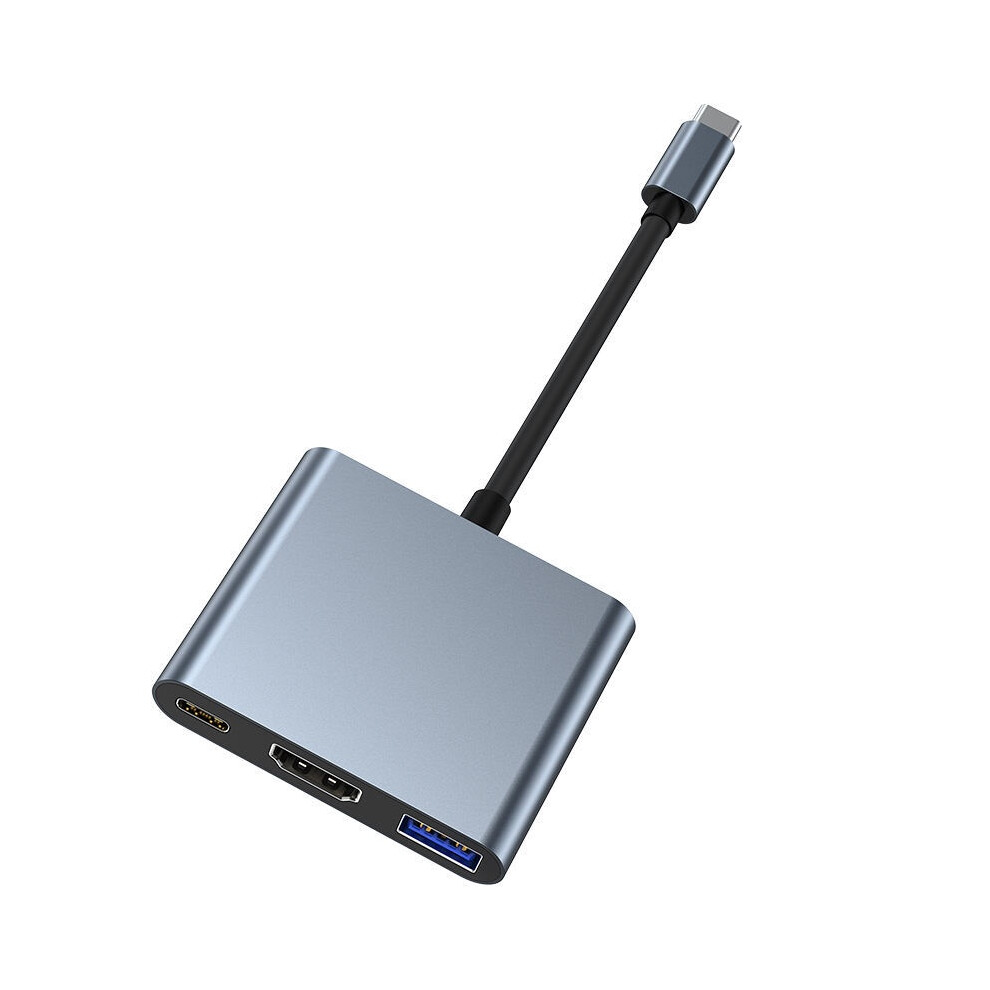 Usb C To Hdmi Multiport Adapter, Usb C Hub With 4K Hdmi+ Usb 3.0 5Gbps + 100W Pd Fast Charging Port(Gray) Gray 6976918073143