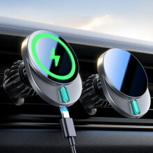 15W for Car Mount Charger, Ultra Magnetic Phone Holder for Car Vent Charging, Car Charger Mount Fit(Black)