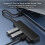 USB 3.0 Hub, 4-Port USB Hub USB Splitter USB Expander for Laptop, Flash Drive, HDD, Console, Printer(Black) 2