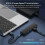 USB 3.0 Hub, 4-Port USB Hub USB Splitter USB Expander for Laptop, Flash Drive, HDD, Console, Printer(Black) 3