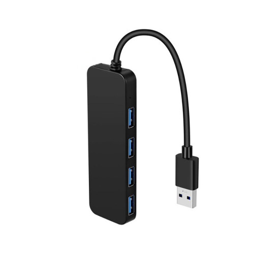 USB 3.0 Hub, 4-Port USB Hub USB Splitter USB Expander for Laptop, Flash Drive, HDD, Console, Printer(Black)