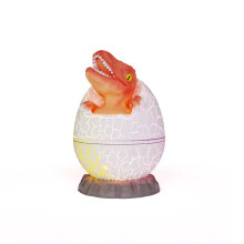 Dinosaur Egg Light Projector Starry Sky Projection Bluetooth Connection USB Plug-in Eight-Color Nebula Mode Adjustable Angle(White)