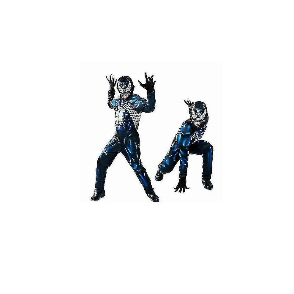 (M)Costume de muscle Venom d'Halloween pour enfant garçon combinaison tenue de cosplay h