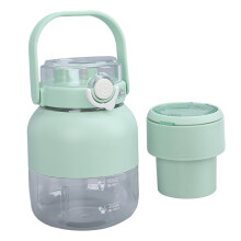 500ml Tragbarer Elektrischer Saftbecher Kabellos Wiederaufladbar 10-Klingen Elektrischer Mixer Becher für Zuhause Reisen Sport Grün