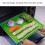 Green Silicone Dehydrator Trays with 0.4in Edge Non-Stick Easy Clean 8
