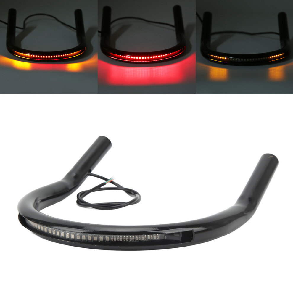 Motorcycle Rear Seat Frame Hoop With Led Signal Fit 550-1100 210Mm Light 8741332604208