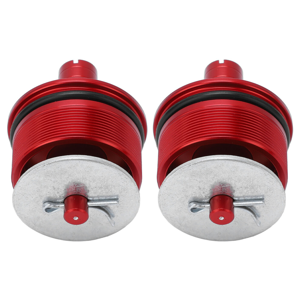 2 Pcs Metal Fork Cap Set For Cb400 Shock Absorbers Adjustable Covers Red 4341332605287