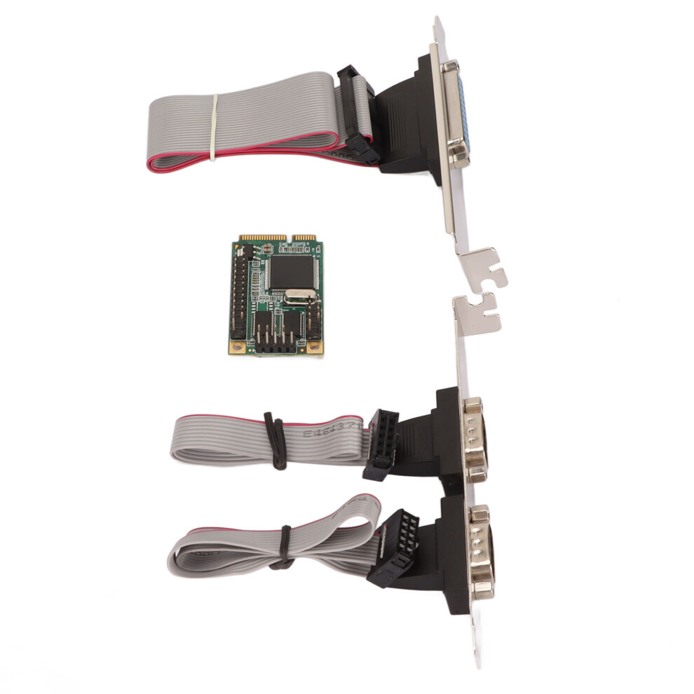 Mini Pcie Serial Parallel Expansion Card 6Gbps 2Xrs232 Dp25 Port 9451332607930