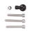 Base de serrage B-367U, boule de 1 po, argenté, boulons M8 11