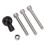 Base de serrage B-367U, boule de 1 po, argenté, boulons M8 16