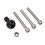 Base de serrage B-367U, boule de 1 po, argenté, boulons M8 15