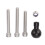 Base de serrage B-367U, boule de 1 po, argenté, boulons M8 1