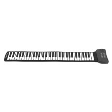 Compact 61-Key Smart Roll Piano: USB/Battery MIDI External Sound & Headphones