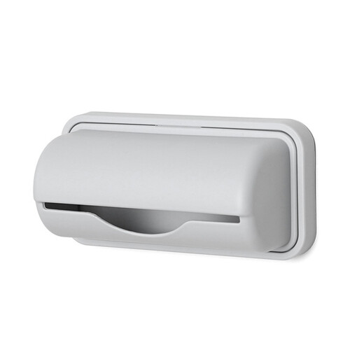 Grauer Müllbeutelspender 15x6.5cm/5.9x2.6in 1