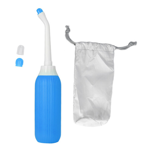 Postpartale Peri-Flasche 500 ml Pfauenblau 34  6,5 cm 1