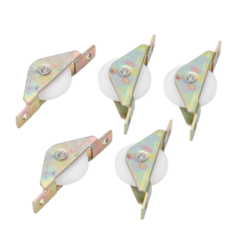 5Pcs 30Mm Stainless Steel & Pp Window Sliding Door Pulley For Cabinets 3741332615643