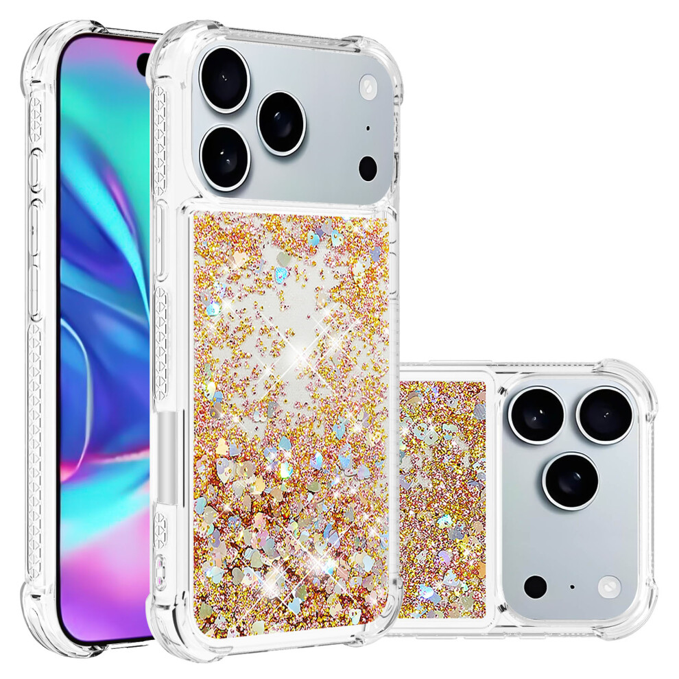 (Gold/Hearts) For Iphone 17 Pro Case Gold 6914279298805