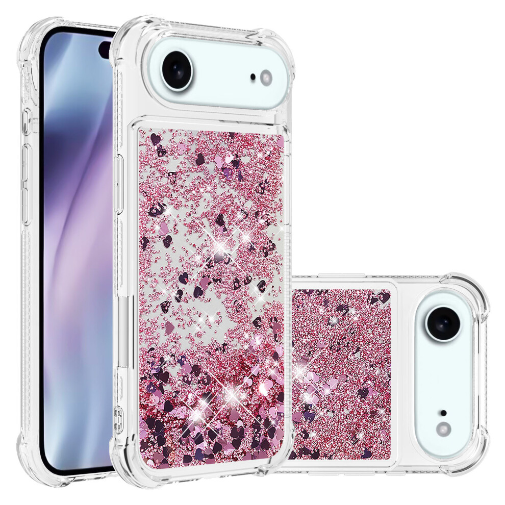 (Rose /Hearts) For Iphone 17 Air Case Gold 6914274379462