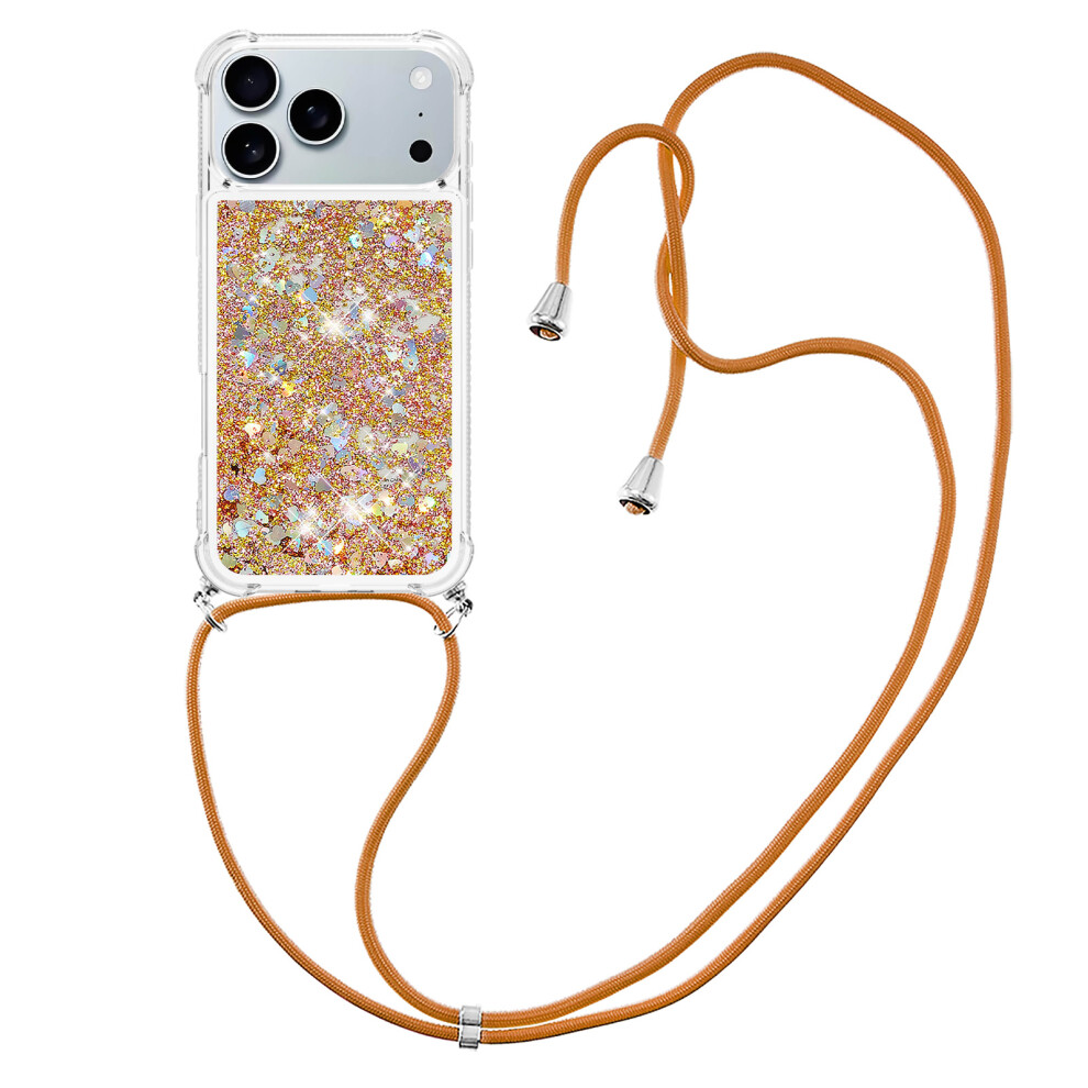 (Gold/Hearts) For Iphone 17 Pro Max Case Gold 6914272488814
