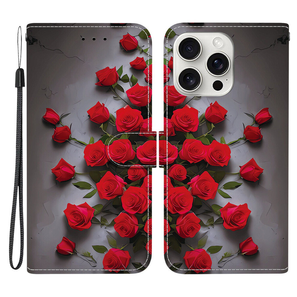 ( Rose) For Iphone 16 Pro Case Red 6914273248103