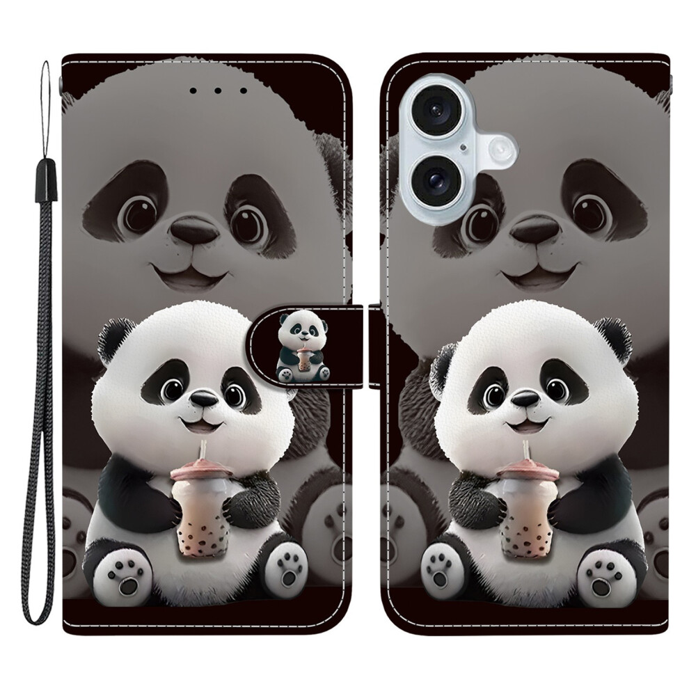 (Milk Tea Panda) For Iphone 16 Plus Case 6914275917823