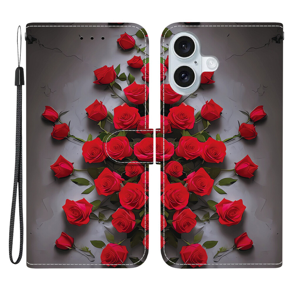( Rose) For Iphone 16 Case Red 6914277663650