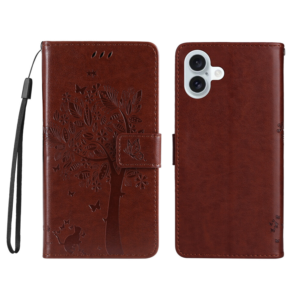 (Coffee) For Iphone 16 Plus Case Brown 6914271280778