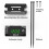 3 in 1 LED Digital Motorcycle Voltmeter Clock Thermometer 6-30V Black 6