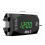 3 in 1 LED Digital Motorcycle Voltmeter Clock Thermometer 6-30V Black 2