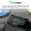 3 in 1 LED Digital Motorcycle Voltmeter Clock Thermometer 6-30V Black 7