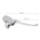 Right Side Brake Master Cylinder for 50cc-250cc GY6 Scooter, Silver 2