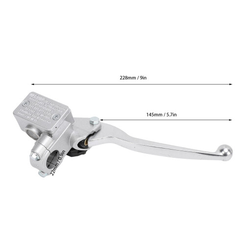 Right Side Brake Master Cylinder for 50cc-250cc GY6 Scooter, Silver 1