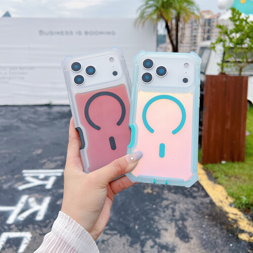 (Transparent Blue Green) For iPhone 17 Pro Max Case 1