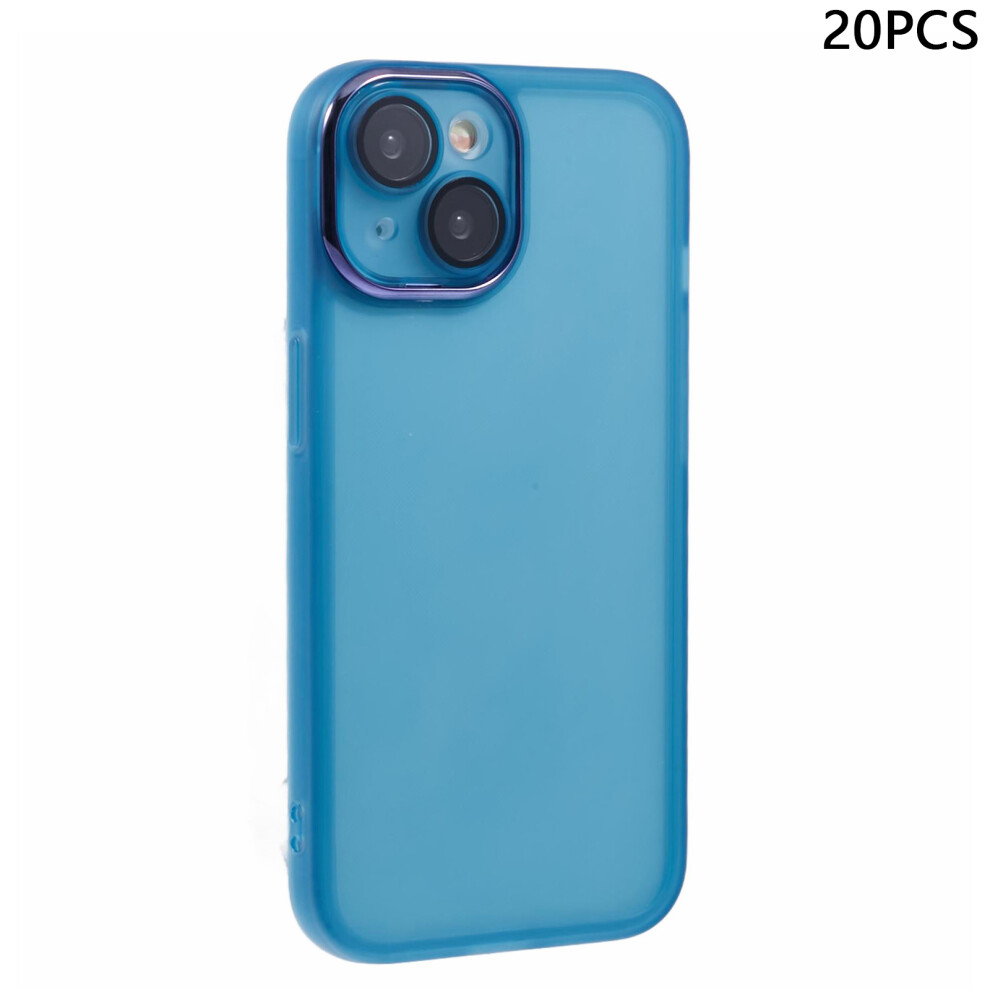 (Transparent ) For Iphone 15 Case Blue 6914272836226