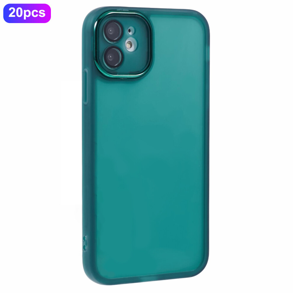 (Transparent ) For Iphone 12 6.1 Inch Case Green 6914272592894