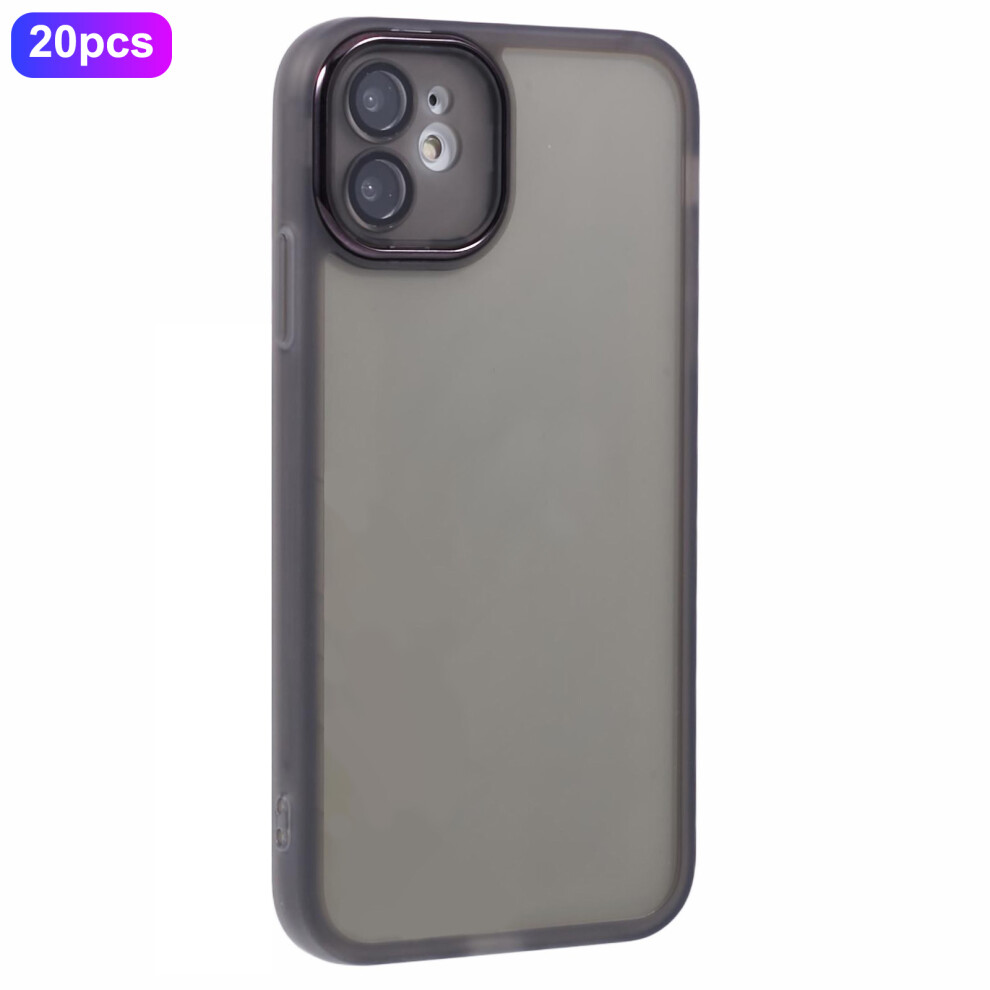 (Transparent ) For Iphone 12 6.1 Inch Case Black 6914274665152