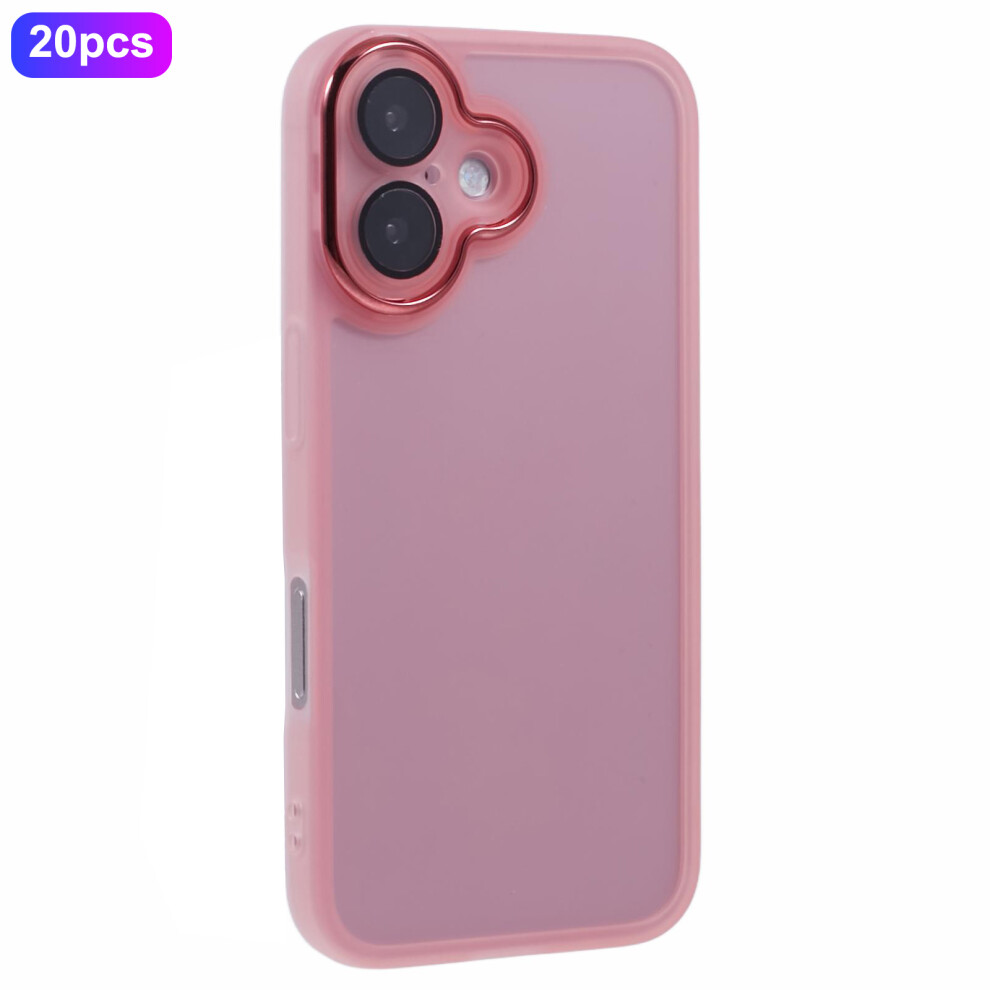 (Transparent ) For Iphone 16 Plus Case Pink 6914278851650