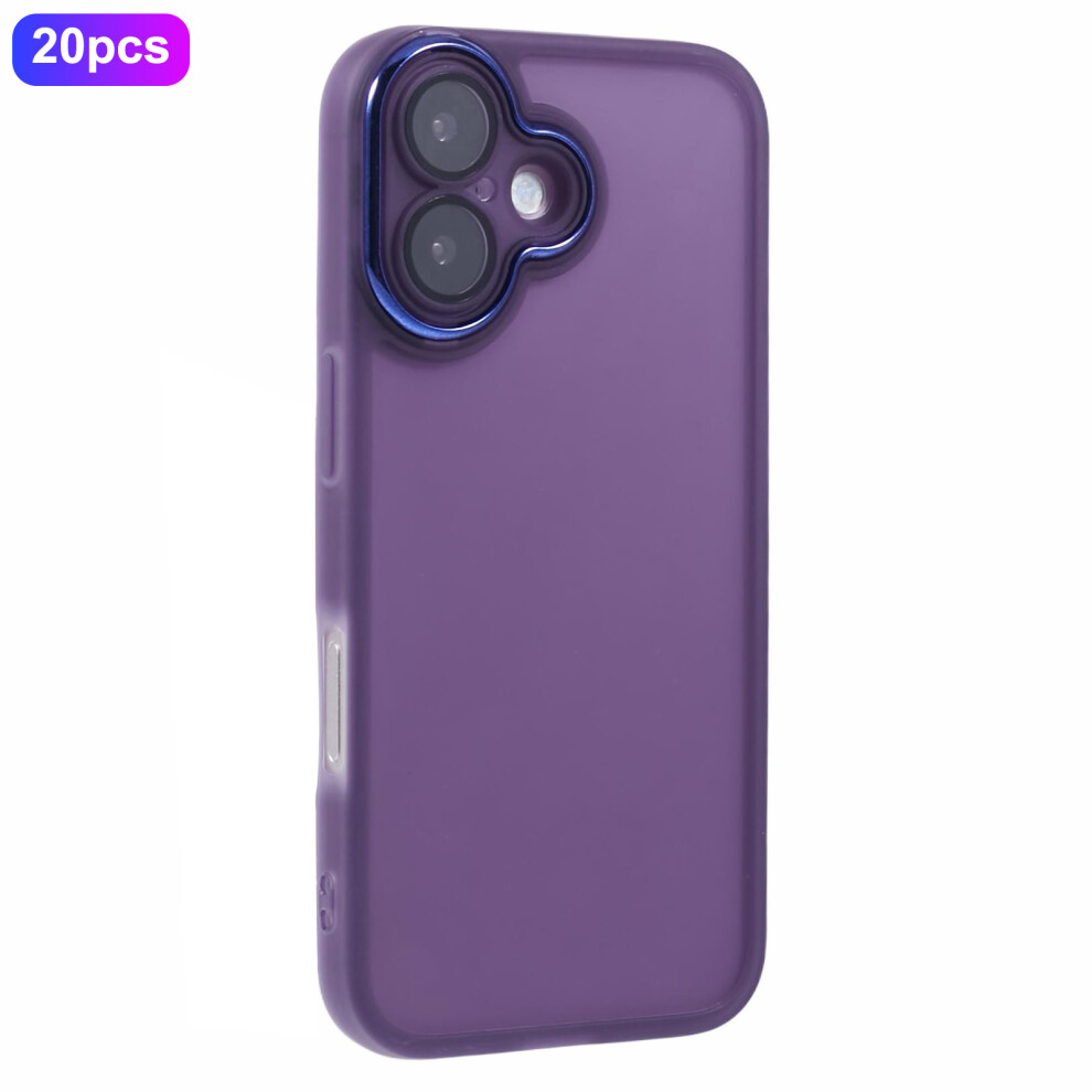 (Transparent ) For Iphone 16 Plus Case Purple 6914274838853