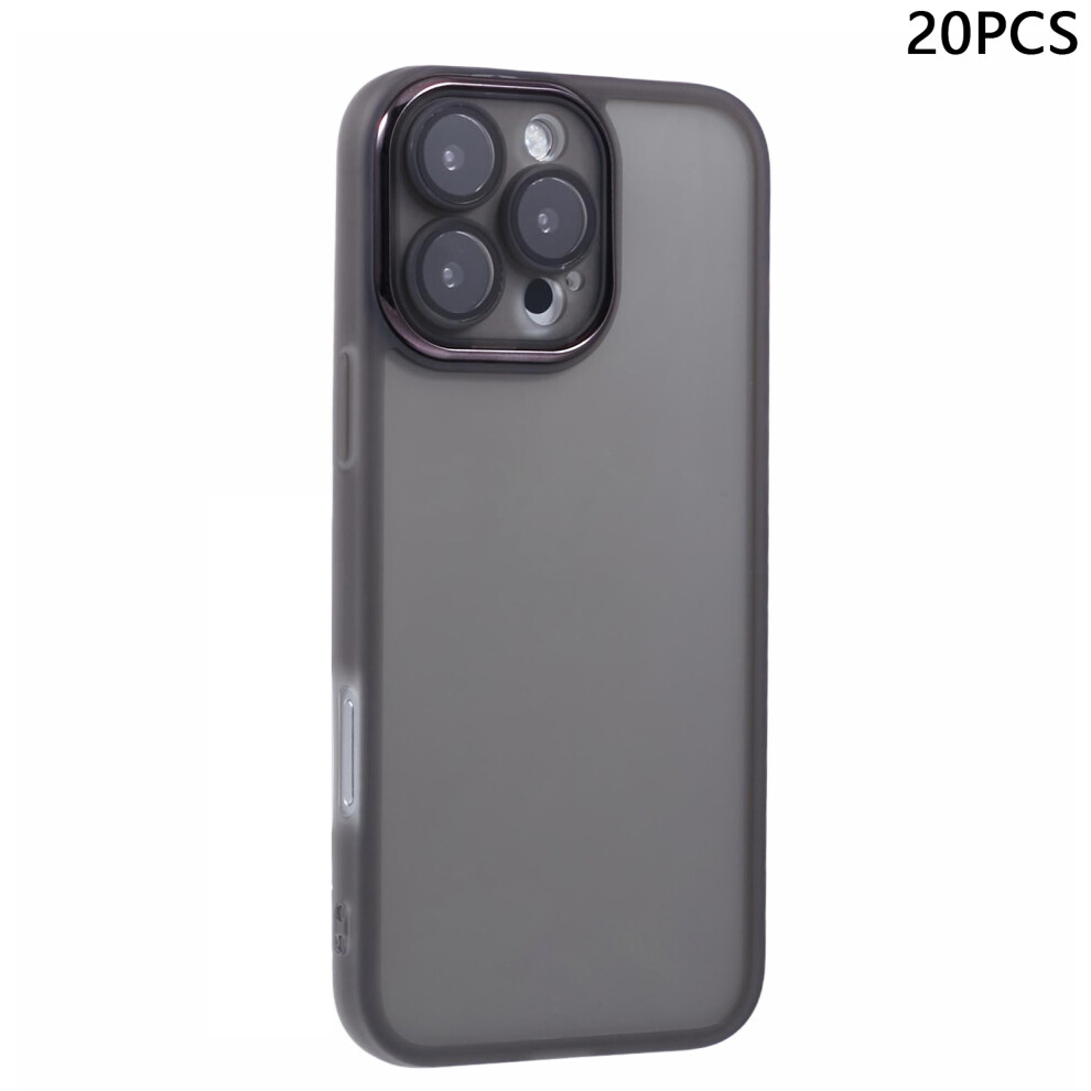(Transparent ) For Iphone 16 Pro Max Case Black 6914278061097