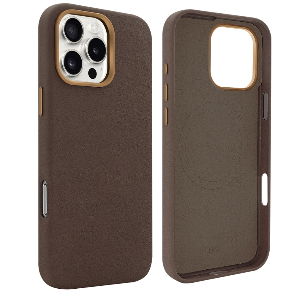 (Coffee) For Iphone 16 Pro Case Brown 6914276843787