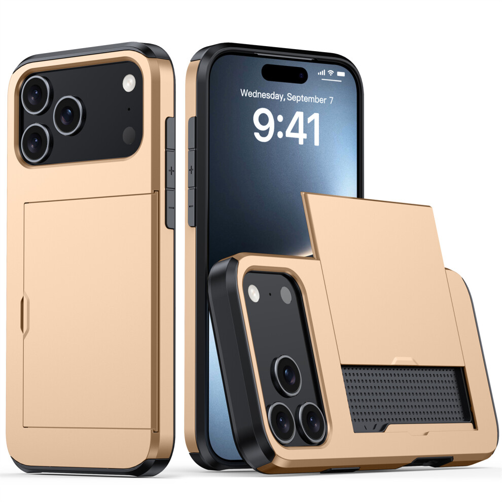 (Gold) For Iphone 17 Pro Max Case Gold 6914275199137