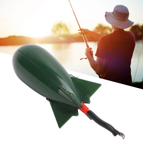 Rocket Shape PP Carp Fishing Bait Feeder Large Float Lure Holder S 2