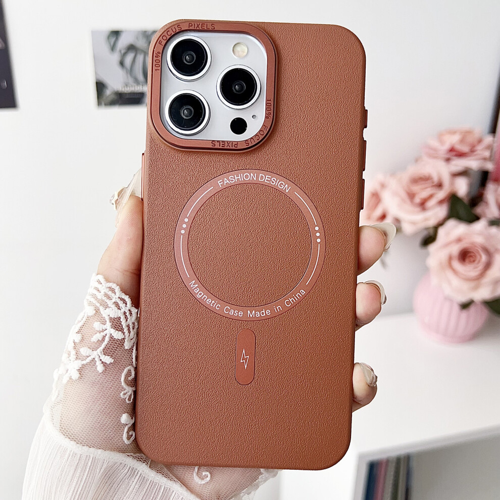 (Brown) For Iphone 15 Pro Max Case Brown 6914277429997