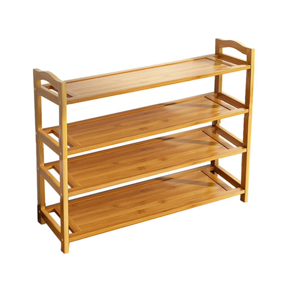 Shoe Rack 4-Tier Bamboo Shoe Rack Organizer For Entrance Porch Balcony-image-OPC-PJBHR5F-NEW