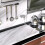 1 Roll White Marble Wallpaper Self Adhesive Wall Stickers 10m*60cm 8