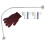 3Pcs Shower Curtain Rod Set With Curved Telescopic Corner Rod 9